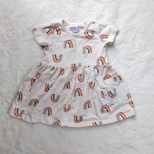 Hanna Anderson Rainbow dress pockets 18-24M